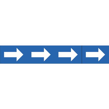 Roll Style Pipe Markers - Arrows (Blue)
