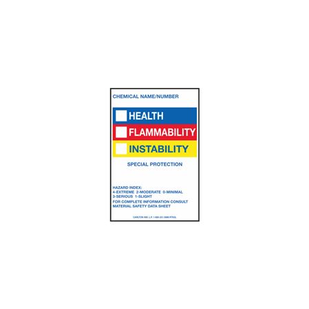 Right To Know Labels - 2 x 3 Paper