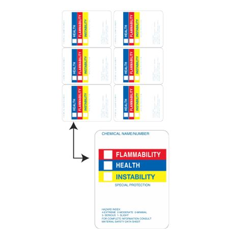 Laser Labels for Hazard Comm. Right-To-Know - 6 up 3 x 4