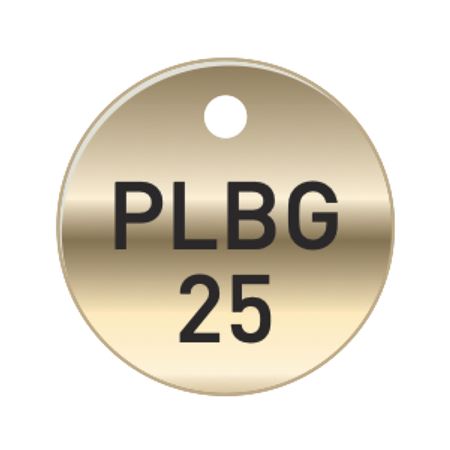 Brass Tags 1 1/2" - PLBG Plumbing