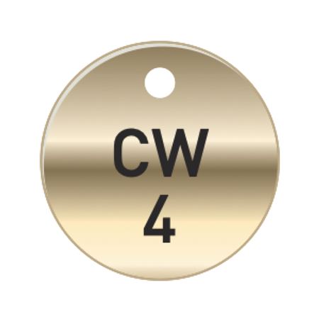 Brass Tags - CW Cold Water
