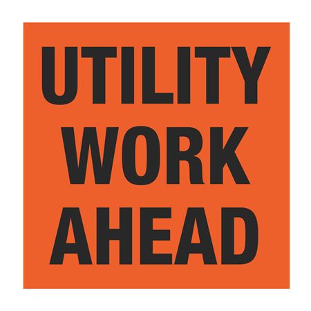 Utility Work Ahead - Heavy Duty Signcade Medium