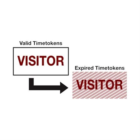 Self-Expiring Timetokens - Visitor 1" x 2"