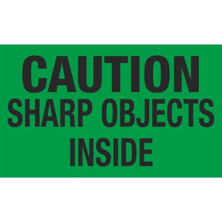 Caution Sharp Objects Inside - 3 x 5