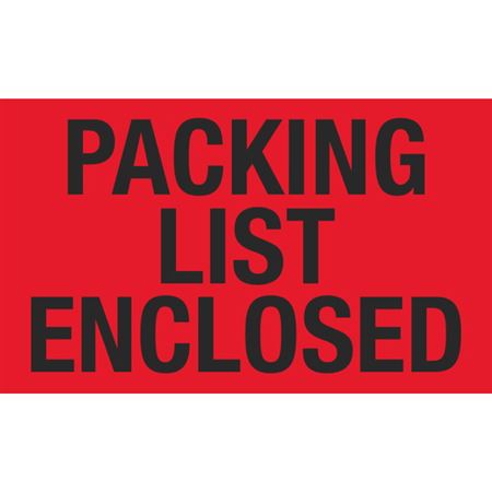 Packing List Enclosed - Handling Label