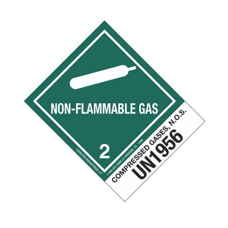 Shipping Label Class 2 - Compressed Gases, N.O.S, UN1956