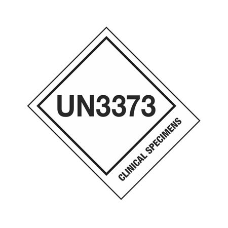 UN Shipping Labels - UN3373 Clinical Specimens 4 x 5