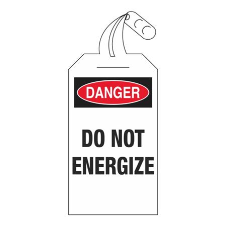 Danger Do Not Energize 4 x 12 1/2