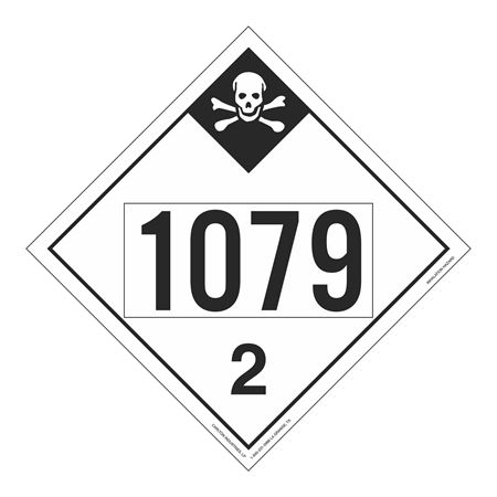 UN#1079 Inhalation Hazard Stock Numbered Placard