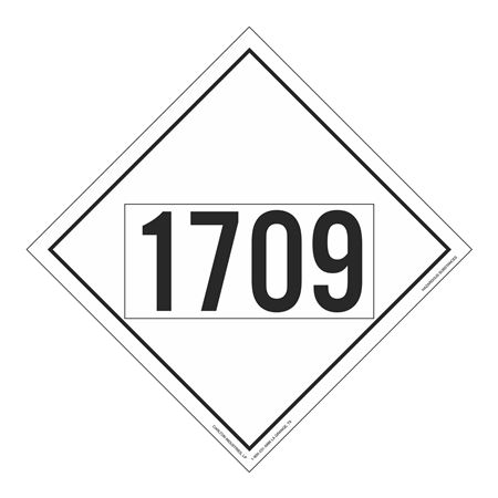 UN#1709 Hazardous Substance Stock Numbered Placard