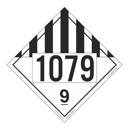 UN#1079 Class 9 Stock Numbered Placard