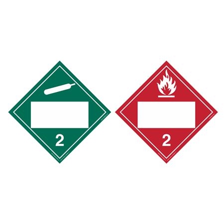 Duo-Flip - Non-Flammable Gas  Flammable Gas Blank