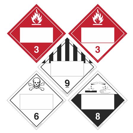 Duo-Flip - Flamm. Combust. Poison Corrosive Misc. Blank