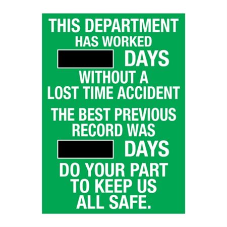 Department Has Worked - Steel Scoreboard - 20x28"
