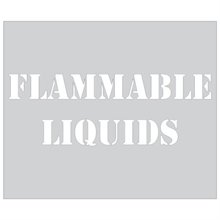 Flammable Liquids Stencil - 10 x 12