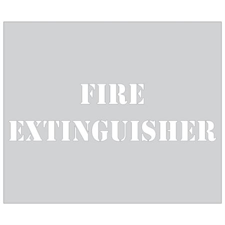 Fire Extinguisher Sign Stencil - 10 x 12