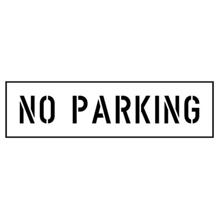 No Parking Stencil 4 in. x 24 in.