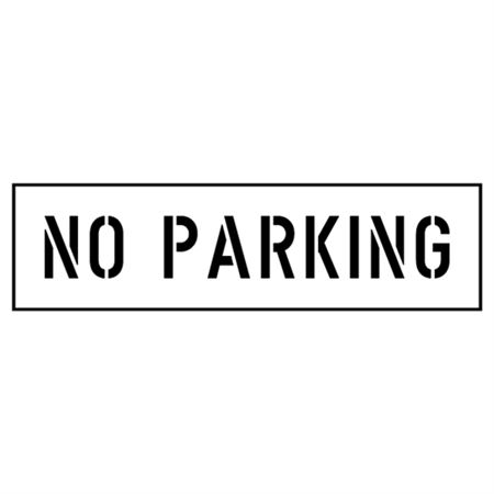 No Parking Stencil 4 in. x 26 in.