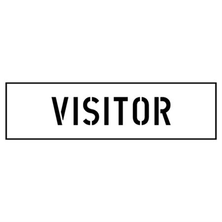 Visitor Parking Stencil - 4 in. x 17 in.