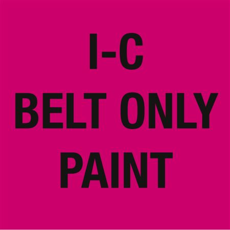 I-C Belt Only Paint Label  4" x 4"