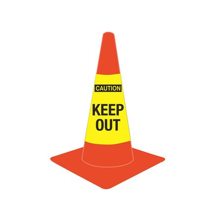 Cone Sleeves - Caution/Keep Out