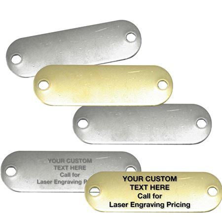 Metal Blank Tags - 5/8" x 1 29/32"