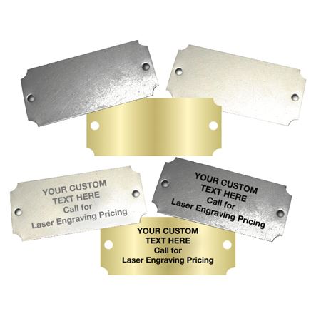 Metal Blank Tags - 1 7/16" x 3 1/16"