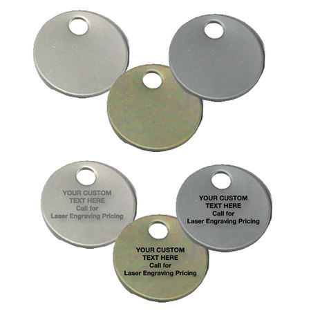 Metal Blank Tags - Round 1" Diameter