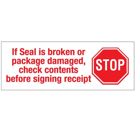 Stock Shipping Tape - If Seal is Broken...