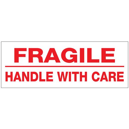 Stock Shipping Tape - Fragile Handle w/Care