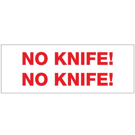 Stock Shipping Tape - No Knife! No Knife!