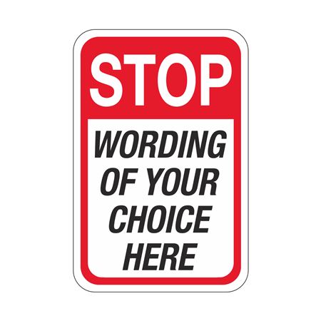 STOP Traffic Sign 18"x24" - Custom