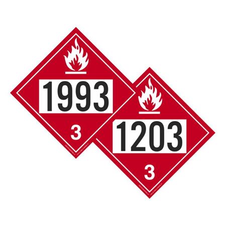 Two-Sided Placards Flammable Liq. NOS/Gasoline