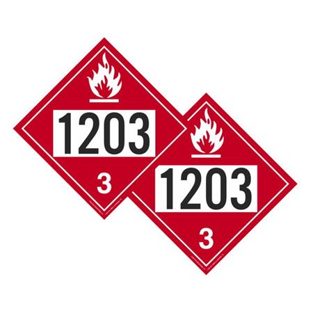 Two-Sided Placards - 1203 Gasoline/Gasoline