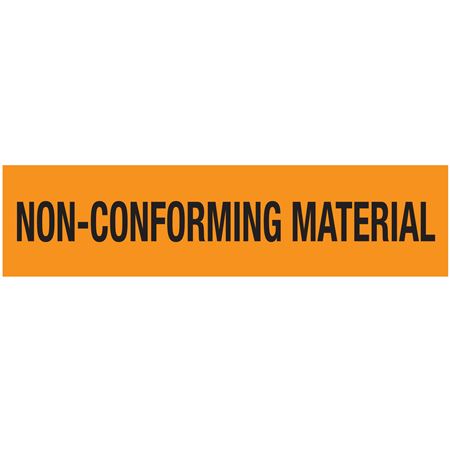 Non-Adhesive Pallet Tape - Non-Conform. Material - BK on OR