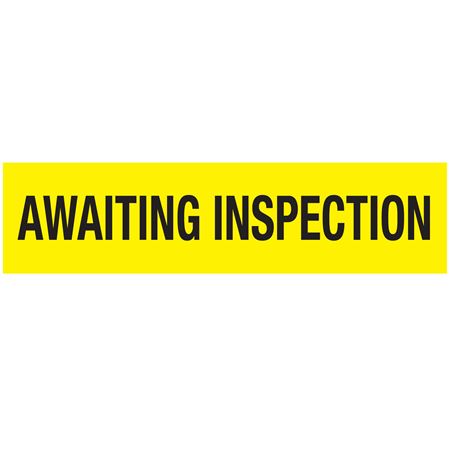 Awaiting Inspection - Adhesive Pallet Tape