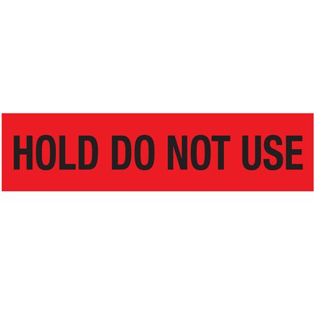 Adhesive Pallet Tape - Hold Do Not Use - Black on Red
