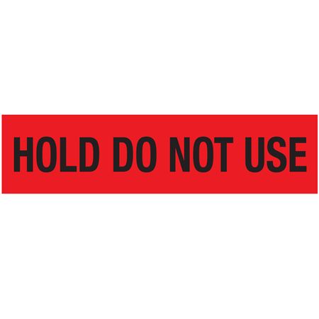 Pallet Tape Adhesive - Hold Do Not Use