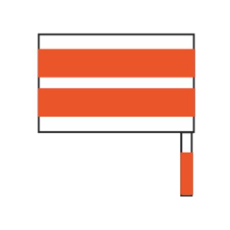 Mini-Flag for Utility Pedestal Marker