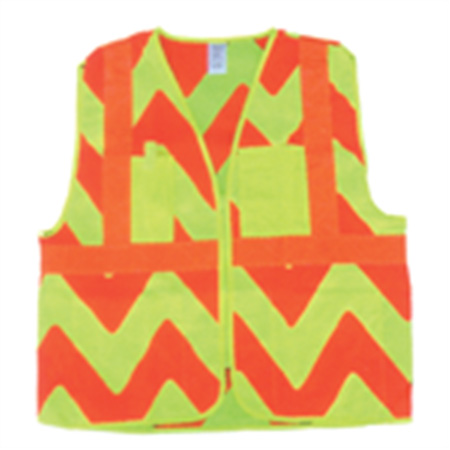 ANSI/ISEA 107-2004 Class Two Vests - Exta Large Zebra - Lightweight Material