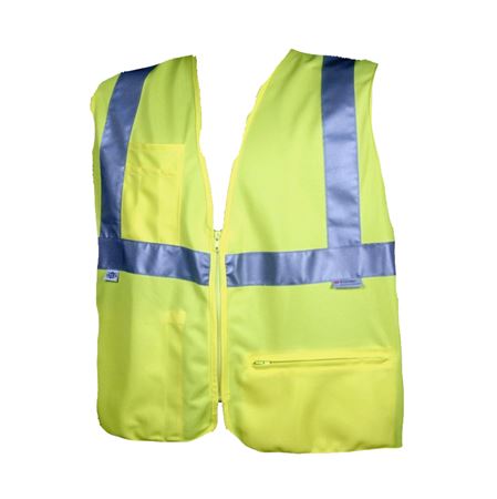 ANSI Class 2 Deluxe Lime Solid Vest