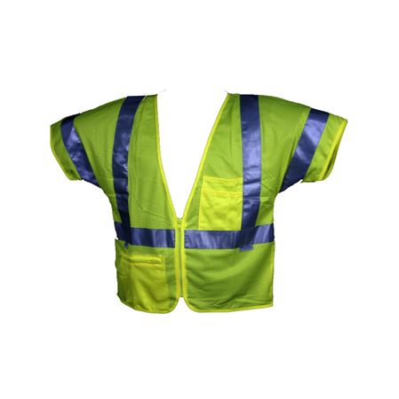 ANSI Class 3 Deluxe Mesh Vest - Lime