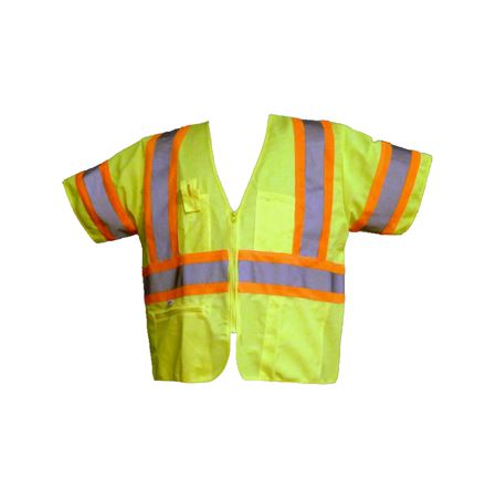 ANSI Class 3 Deluxe Lime Solid Vest