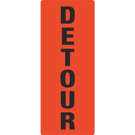 Portable Sign System - DETOUR 12" x 25 1/2"