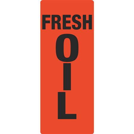 Portable Sign System - Fresh Oil 12 x 25 1/2