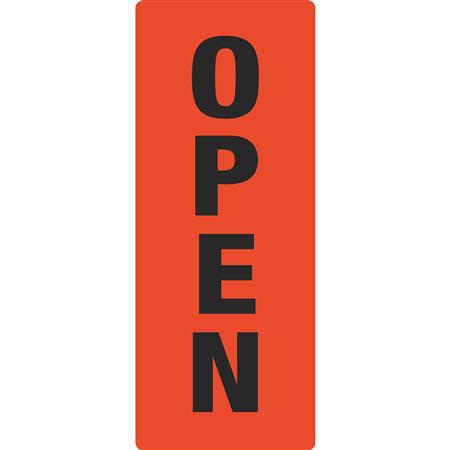 Portable Sign System - Open 12 x 25 1/2