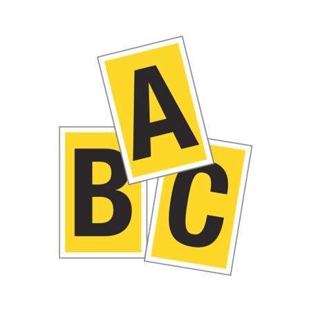 Vinyl Letter Kit - 1" Yellow/Black