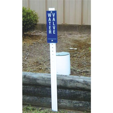 Reflective Numbers/Letters for Valve Markers - White 5 Pk