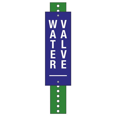 Water Valve Marker Kit - Blue