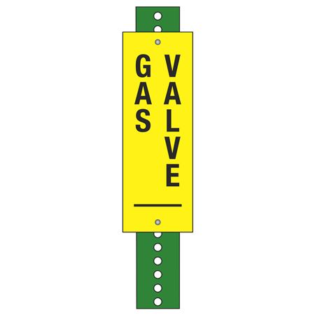 Gas Valve Marker Kit - Yellow